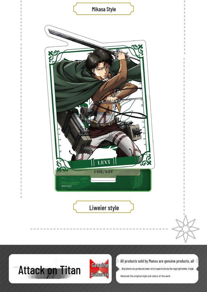Attack on Titan Acrylic Character Standee - Levi, Mikasa, Eren In-Stock