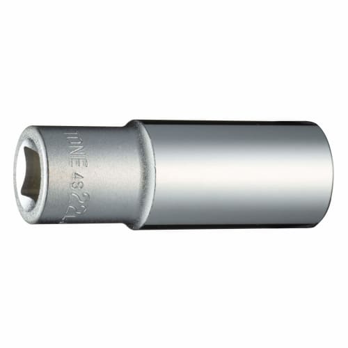 TONE HP4S-22L Deep Socket (Hex), 12.7mm (1/2") Drive, 22mm Width