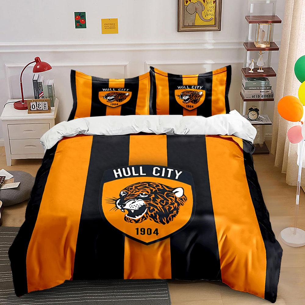 Orange Tiger Stripe Design Bedding Duvet Cover Set Duvet Cover Pillowcases (1*Duvet Cover 2*Pillowcases, without duvet insert)