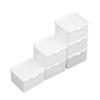 Pure White Flip-top Storage Box for Cards, Card Organizer, Card Storage Material, Dust-proof Storage, Desktop Stationery Organizer Box