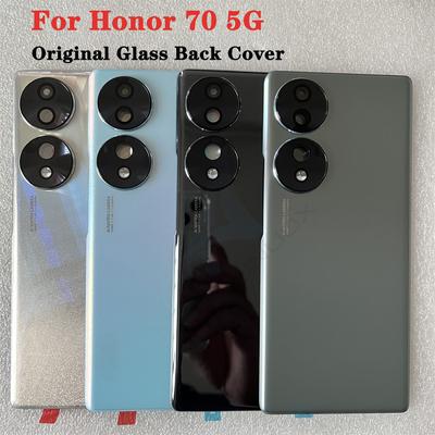 New Tempered Glass Back Battery Cover For HW Honor 70 5G Back Cover Door Housing + Flash Cover + Camera Lens