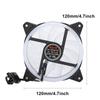 RGB Fan Multicolored Chassis Fans Desktop Computer CPU Cooling Aurora Silent 12cm(Aurora Double Aperture Multicolored