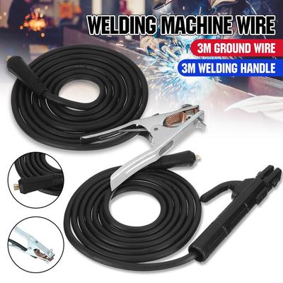 200A Electrode Holder Cable And Earth Clamp Cable For Mig Tig ARC Welding Machine New  Professional Groud Welding Earth Clamp Clip Set