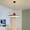 Modern LED Pendant Lights 40cm Green Flat Cover Hanging Lamps For Living Room Restaurant Coffee Shop Office Bar Lighting Luster