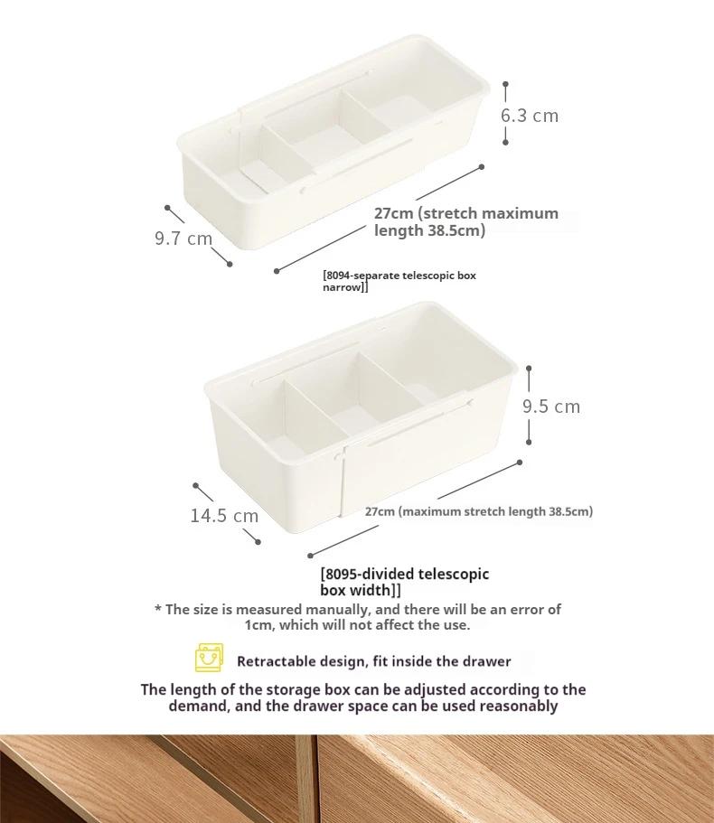 Expandable Kitchen Drawer Organizer Adjustable Utensil Storage Box Removable Dividers Flatware Tray Cosmetics Kitchen Tools