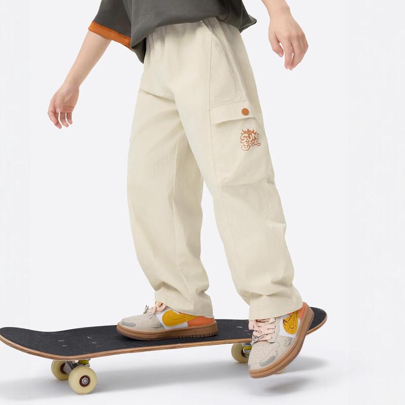 Xiaoyinman Boys  Printed Casual Straight-Leg Pants 120