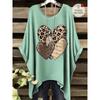 Fashion New Arrival Plus Size Bastet Egyptian Cat Goddess Print Women's Top Elegant Casual Style Round Neck Long Sleeve T-Shirt