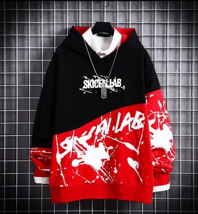 Herren Lockerer Mode Langarm Hip Hop Pullover Hoodie - Paar-Stil Top Hoodies
