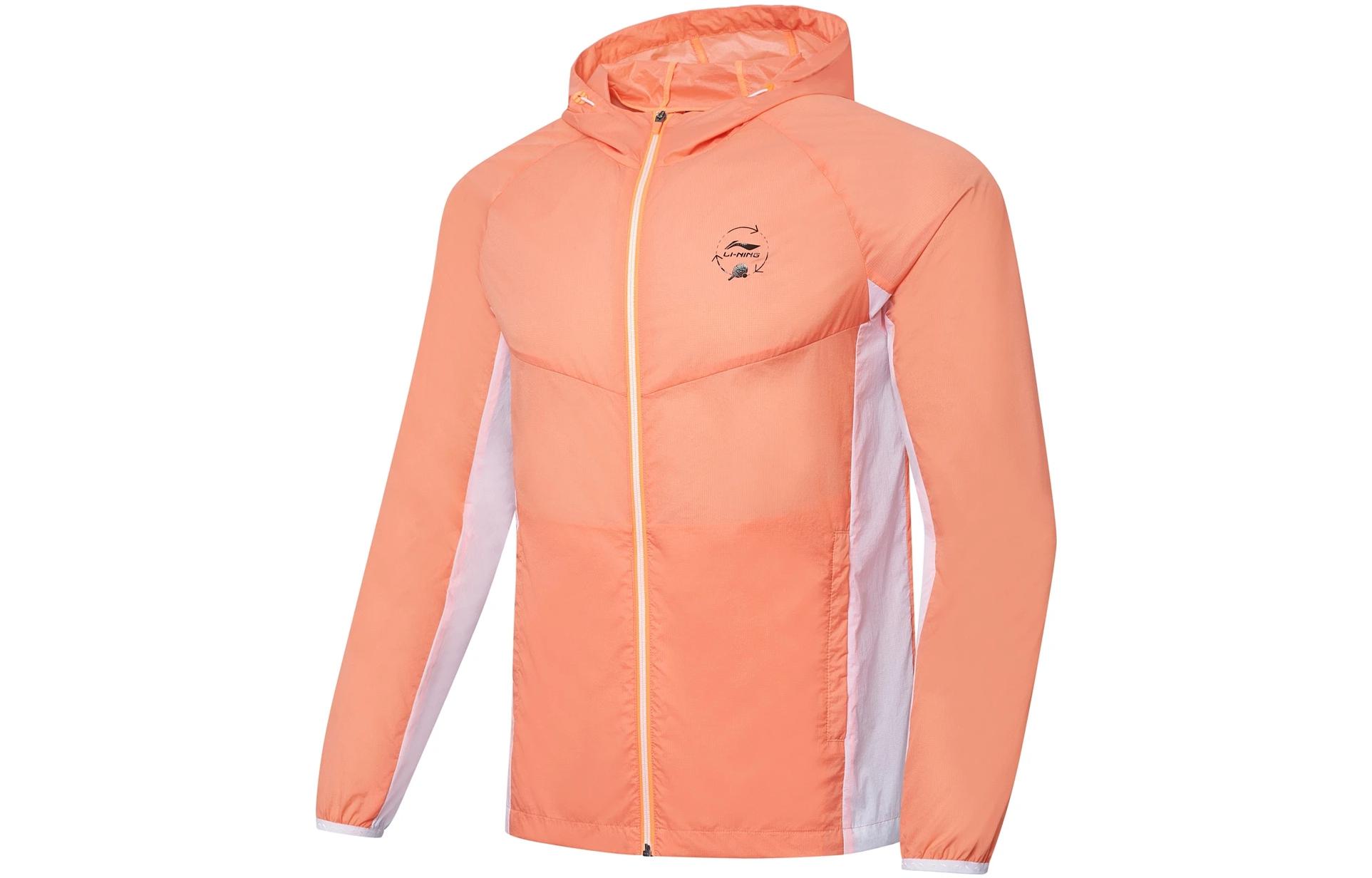 Li Ning Super Light Sun Protection Clothing Unisex Fluorescent Lip Orange AFDT159-3 XXL