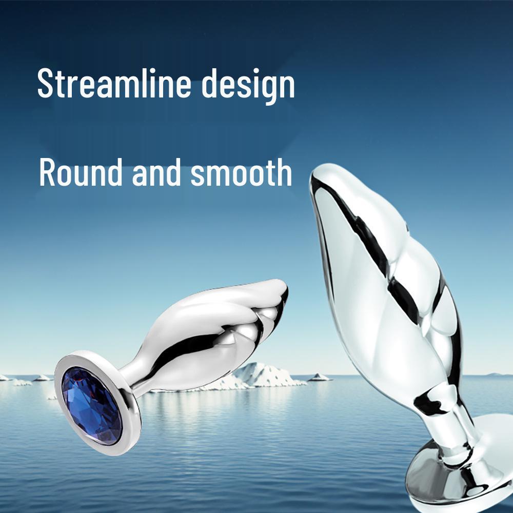 G-Spot Rear Garden Metal Butt Plug: Unisex Adult Flirting Toy