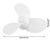 7 1/4 5‑A 3 Aluminum Propeller Aluminum 3 Blades Propeller for Hangkai 3.5HP Boat Outboard Motor