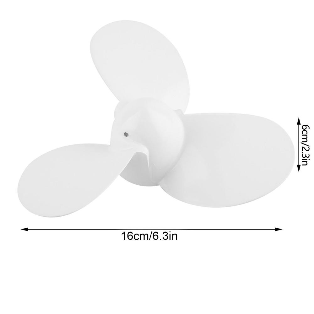 7 1/4 5‑A 3 Aluminum Propeller Aluminum 3 Blades Propeller for Hangkai 3.5HP Boat Outboard Motor