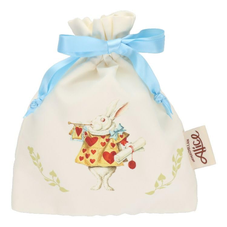 Macmillan Alice Drawstring Bag White Rabbit White