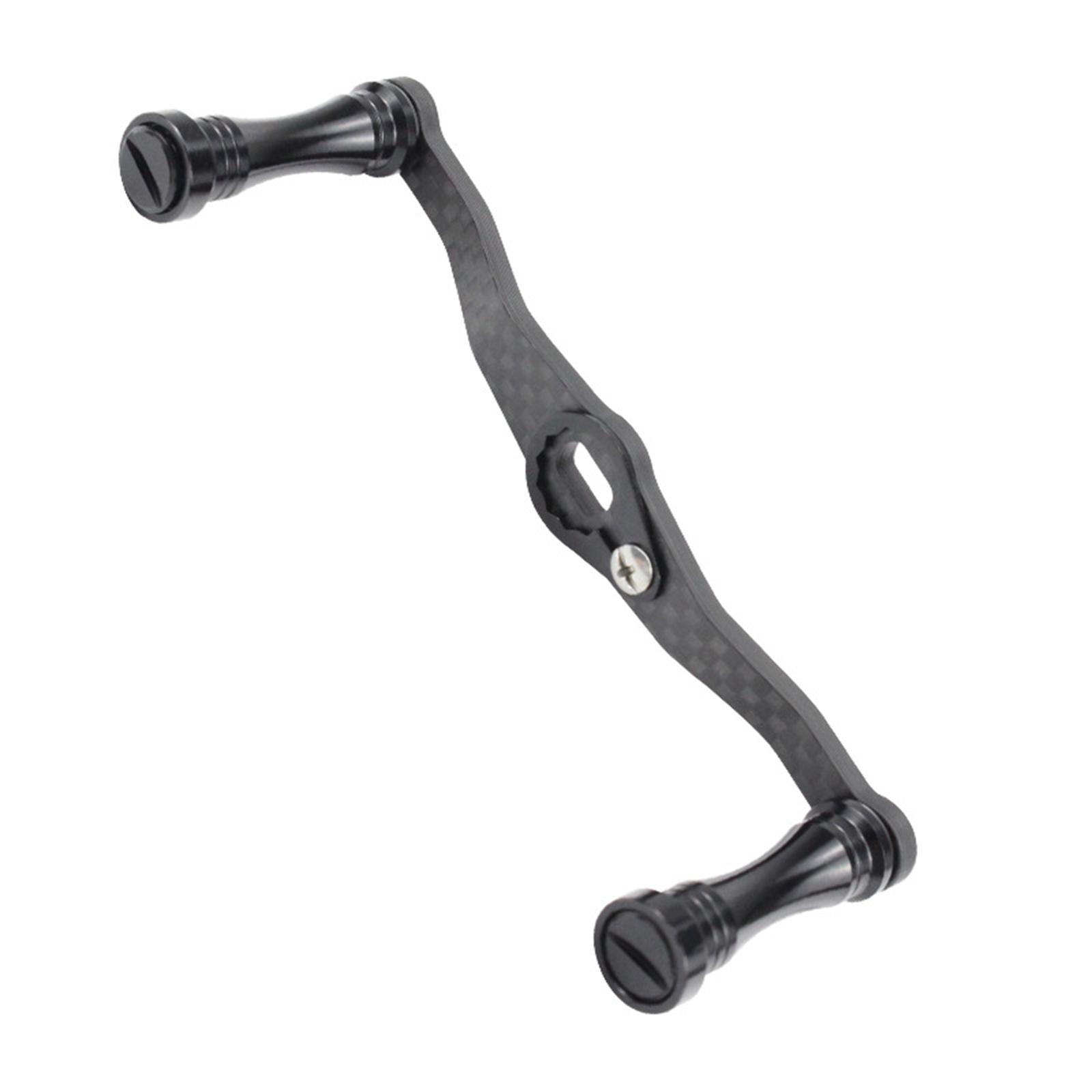 

Fishing Reel Handle Carbon Fiber Power Handle Knob Grip Assembly Part Fishing Reel Handle Baitcasting Reel Replacement чёрный