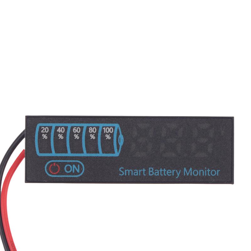 Indicador de nível de bateria 3S-14S DC7-55V 12V 24V 36V 48V 18650 Lipo Placa de capacidade de bateria de lítio Testador de tensão de carga de bateria