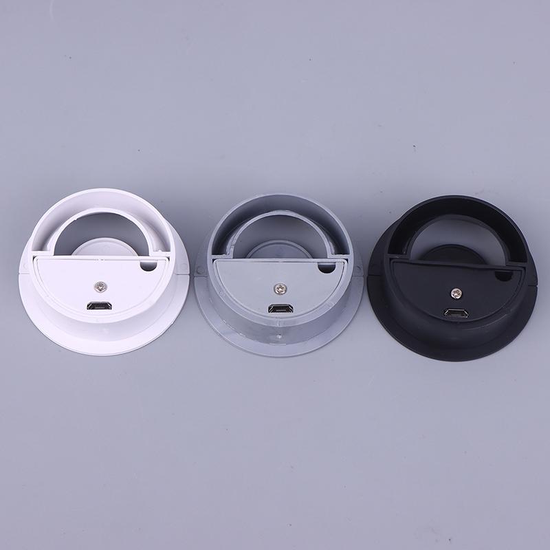 50Mm Wire Hole Cover Round Home Office Table Outlet Port Line Box Computer Desk Cord Grommet With 2 Port Usb Cable Organizer