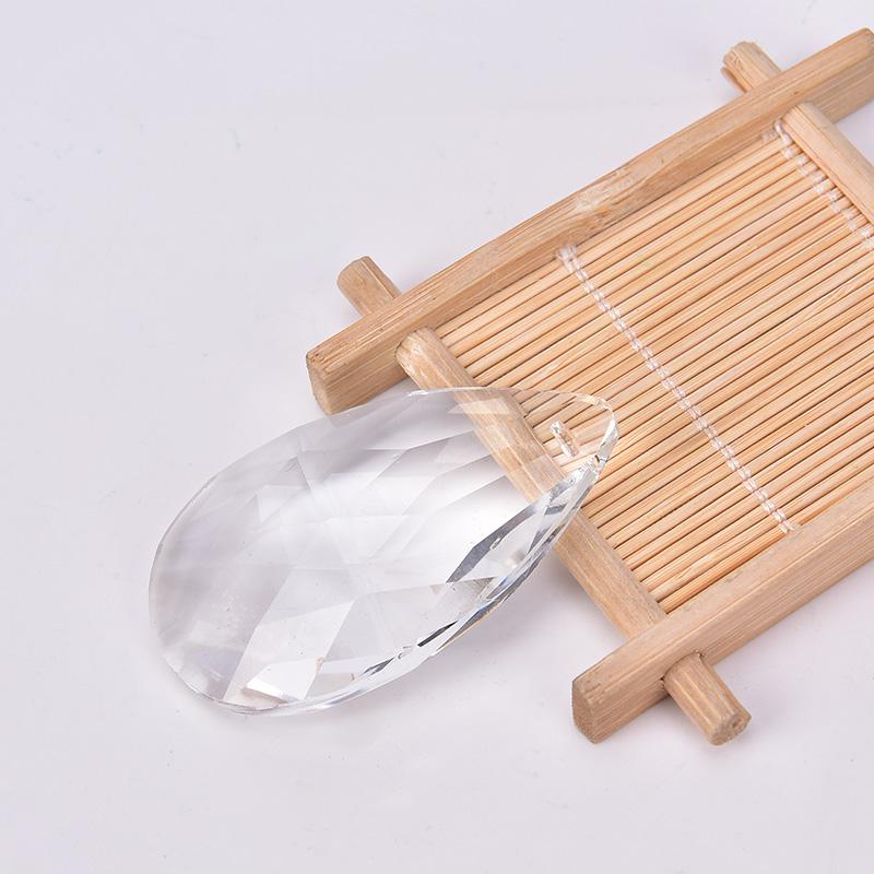 Clear Chandelier Glass Crystals Lamp Multi Faceted Bead Hanging Drops Pendants