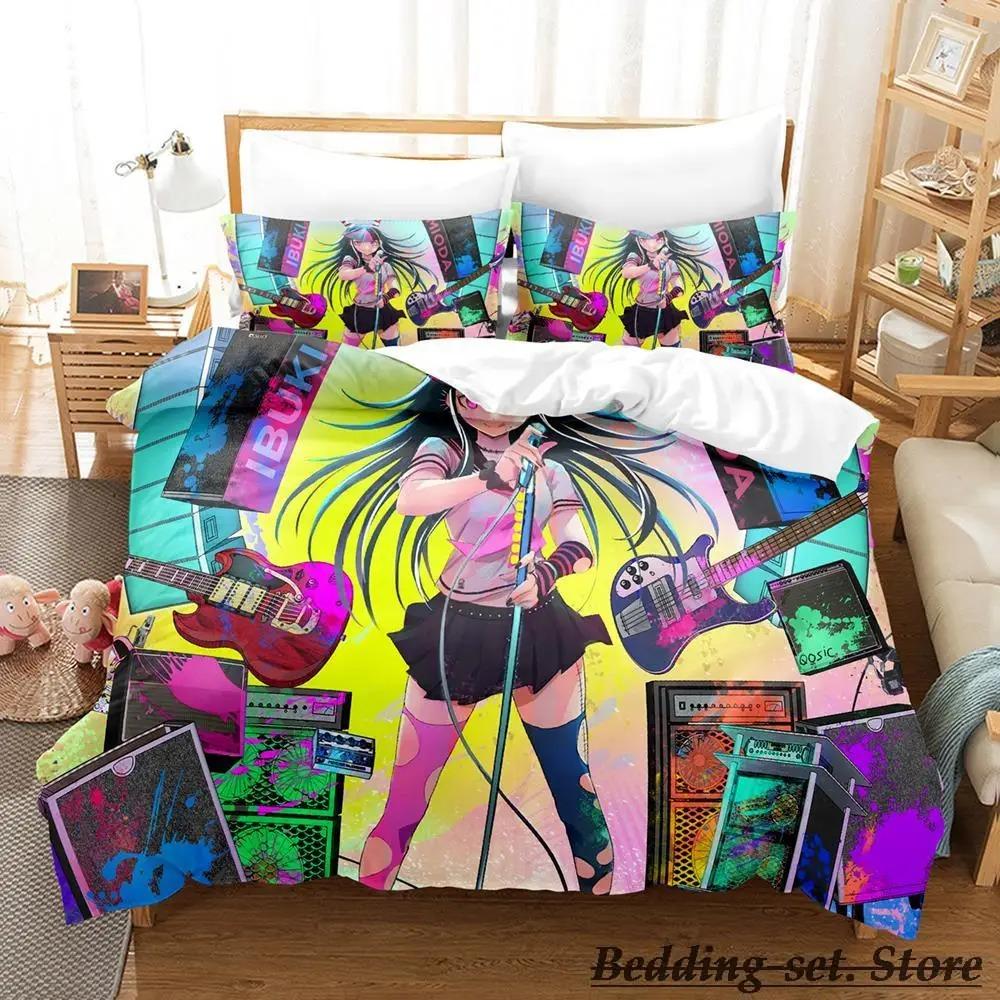 Danganronpa V3 Bedding Set Cartoon Anime three-piece set Adult Kid Bedroom Duvetcover Sets Kawaii Girls comforter bedding sets