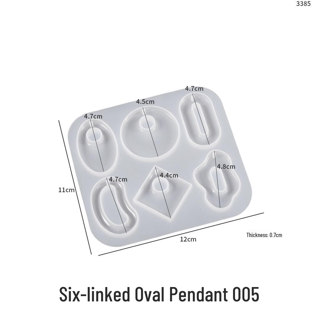 Irregular Flower Leaf Arch Epoxy Pendant Silicone Mold for DIY Crystal Earrings