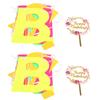 2 Set Birthday Banner Decoration Letter Card Flower Acrylic Cake Inserting Party Supplies