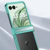 For Motorola Razr 50 Ultra 5G Clear Case Hinge Design Electroplating PC Phone Cover