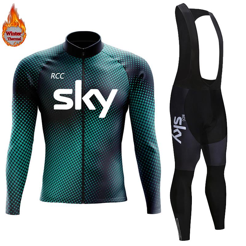 2026 Winter Warm Cycling Clothing Set Thermal Fleece Cycling Jersey Men's Mtb Clothing Man Blouse Uniform Bicycle Clothes Complete Set