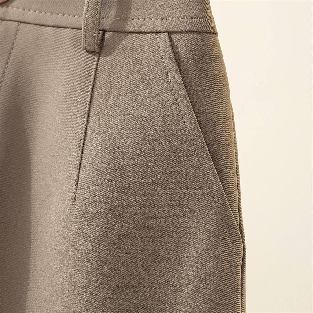 Women's White High-Waisted Wide-Leg Suit Shorts - Summer Petite Loose A-Line Hot Pants