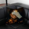 M-Michael Jackson Pop King Cushion Cover Pillow Case Anti-Dustmite Invisible Zipper Silky Plush Cushion