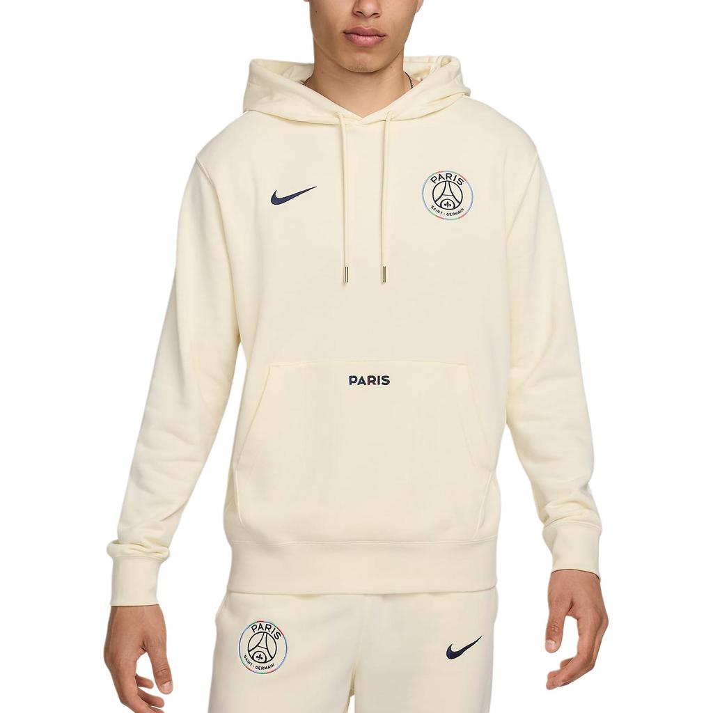 Nike Paris Saint-Germain Letter Logo Embroidered Hoodie Men Hoodies Coconut FZ8547-113