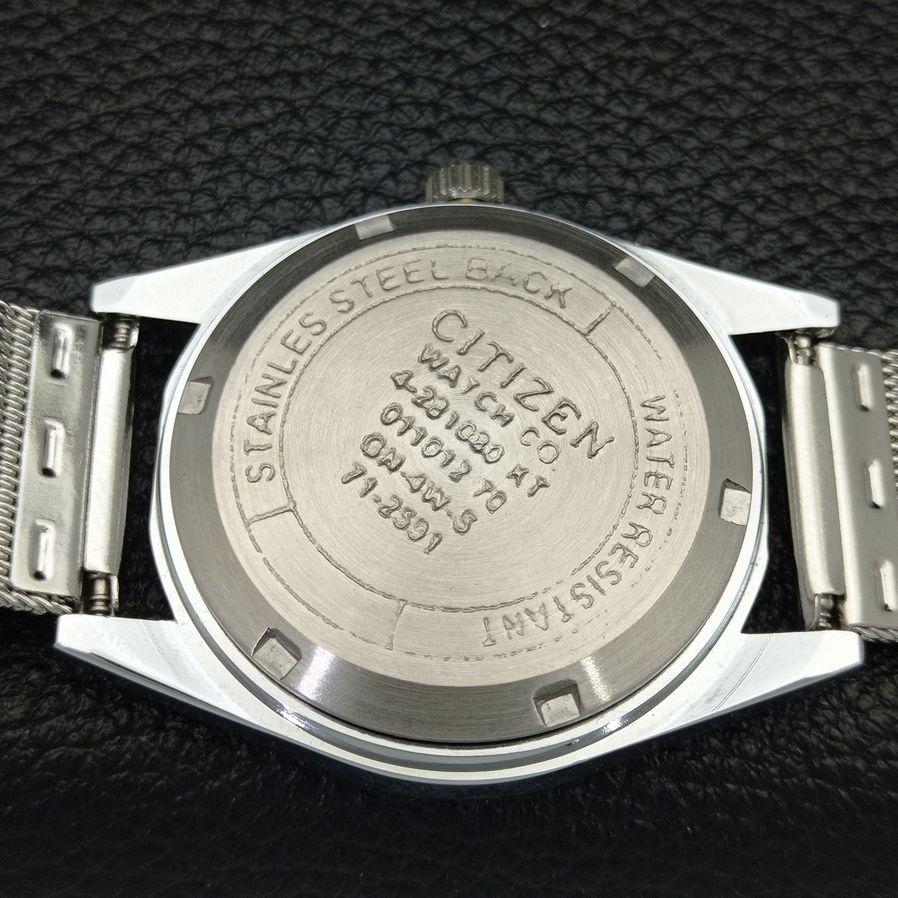 AUTHENTIC REFURBISHED CITIZEN AUTOMATIC 8200 JAPAN RED DIAL WATCH A426135-2 RL-a426135