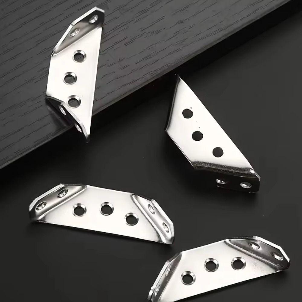 Stainless Steel Corner Bracket Heavy Duty Corner Brace Metal Angle Brace Wooden Frame Furniture