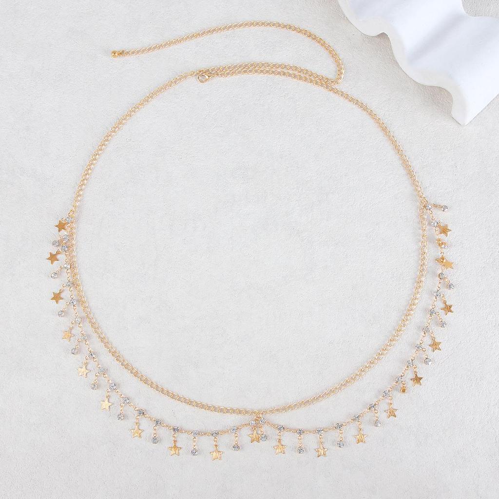 Handmade Star Pendant Waist Chain - Sexy Beach Bikini Multi-Layer Tassel for European & American Fashion