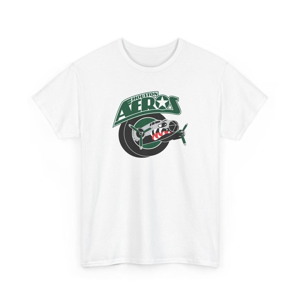 

Houston Aeros Hockey Team Unisex Tshirt Tops Tee, Vintage Sports Fan Apparel, AHL IHL XL
