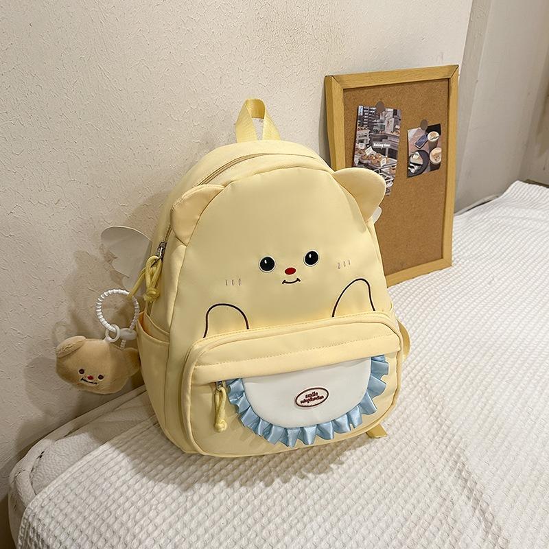 New Cute Cartoon Puppy Children School Bags Outdoor Travel Play Camping Backpacks Primary School Students Yellow Mini Ruckpacks for Kids Holiday Gifts