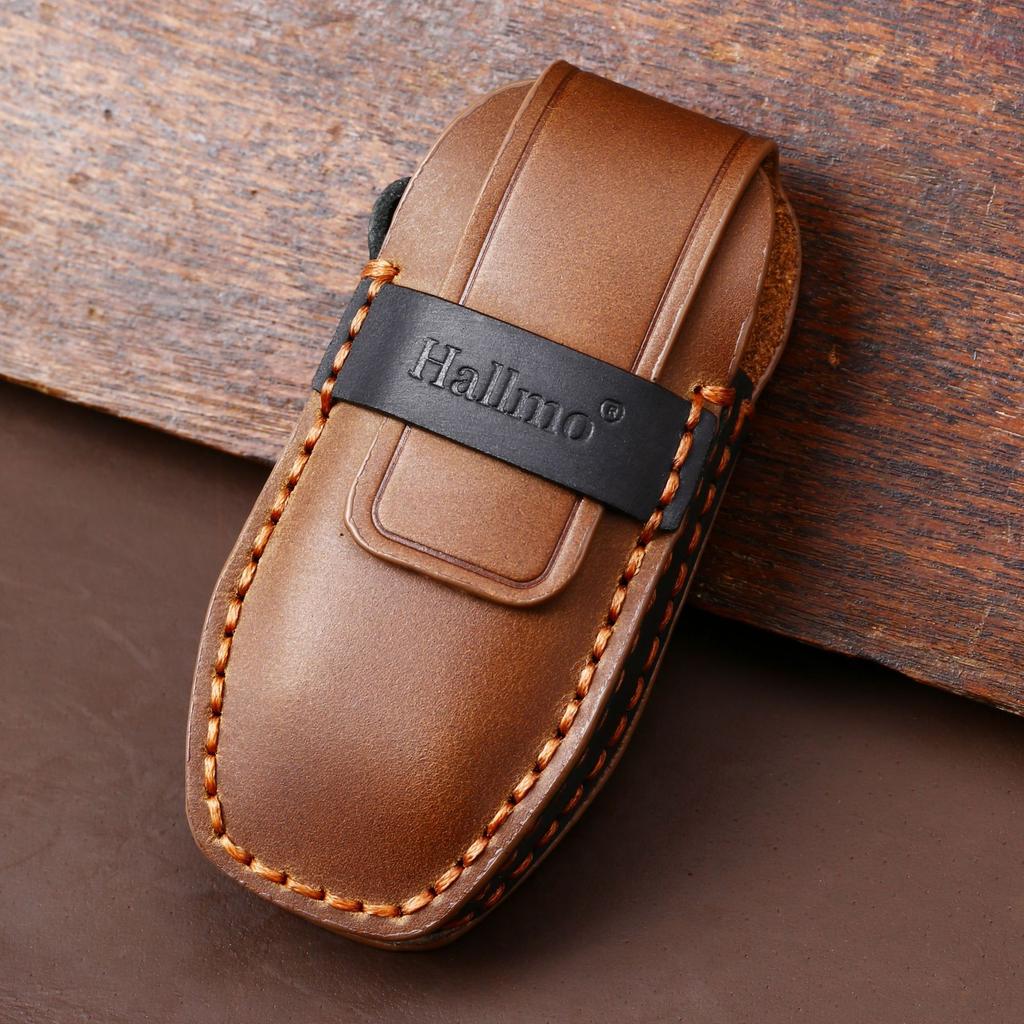 For Ford Fusion Mondeo Mustang F-150 Explorer Edge Kuka 2015 2016 2017 2018 Leather Car Key Cover Keychain Shell Case Protector