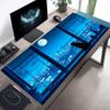 Cat Starry Sky Mouse Pad XXL Large Non-Slip Rubber Desk Mat with Stitched Edge Durable Washable Keyboard Pads for Office Home