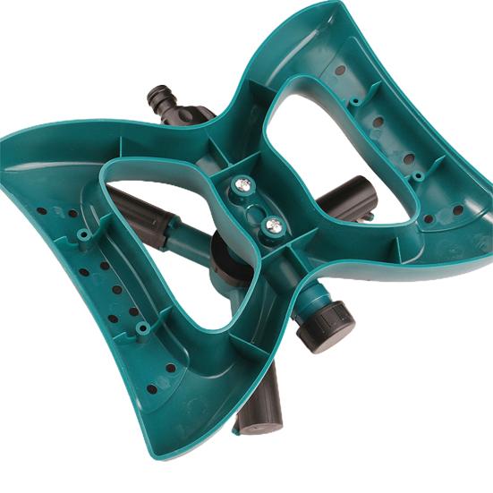 Lawn Sprinkler Leakproof 3 Arm Design 360-Degree Rotatable Irrigation System Universal Simple Installation Adjustable Water Sprinkler