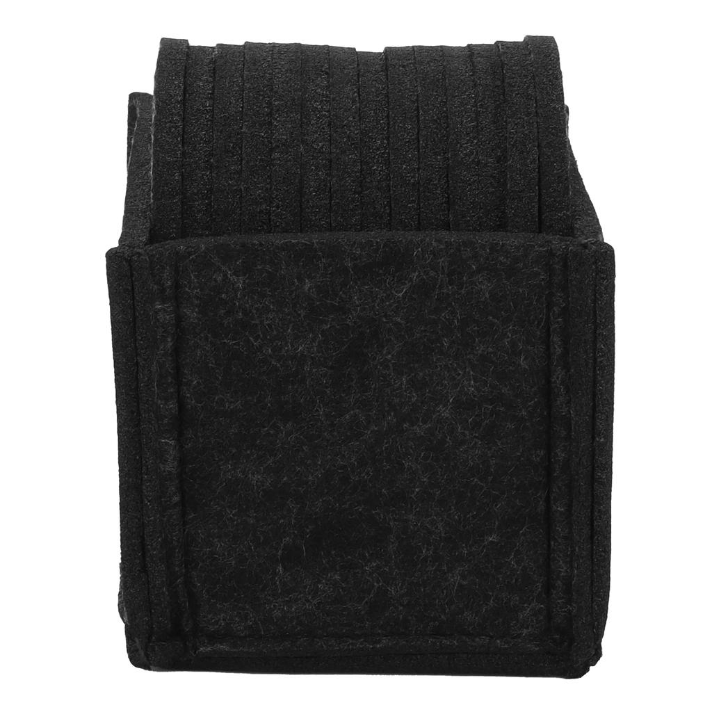 14 stk Filt-absorberende underlag runde tykke koppmatter til kjøkkenbord med oppbevaringsholder