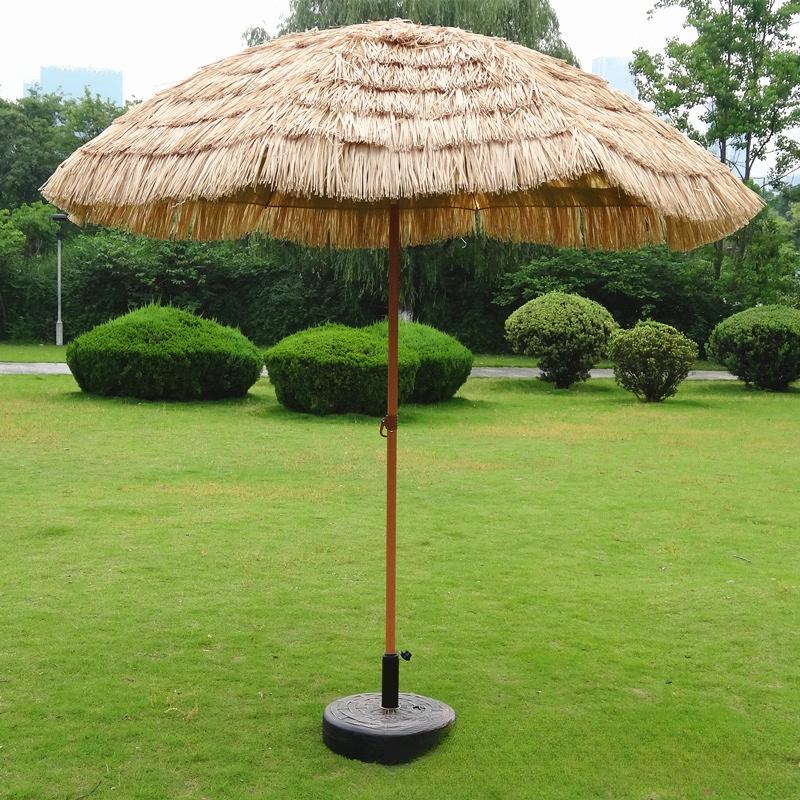 Tiemuyun Outdoor Simulated Thatch Sunshade Umbrella