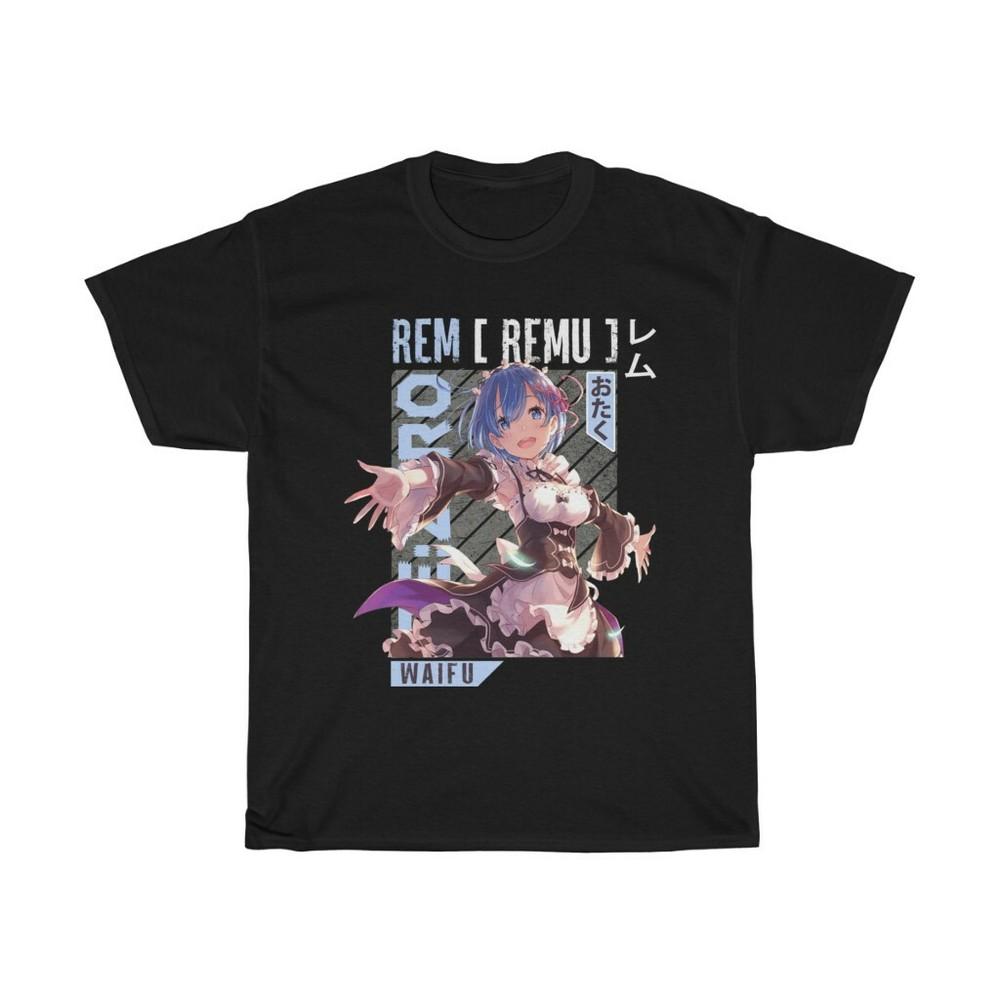 Rem Re Zero AnimeCute Re Zero RamSubaruJapanesenew Unisex Shirt M