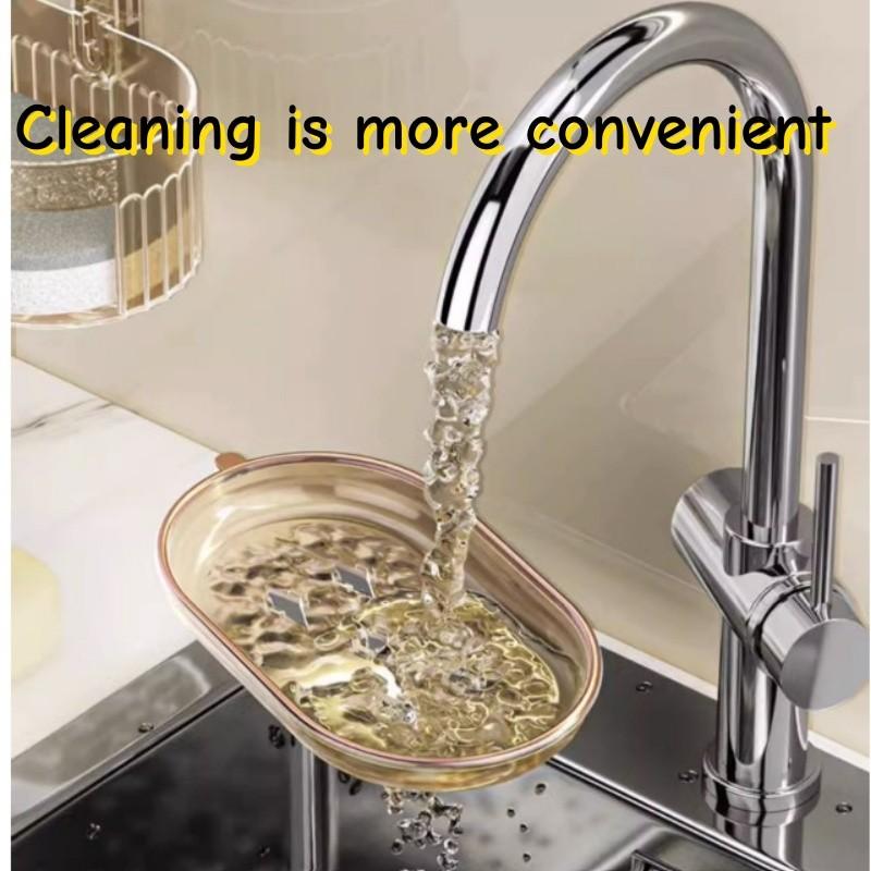 Kreative Wandmontierte Schmetterling Saugnapf Seifenbox Küche Badezimmer Toilette Abfluss Seifenaufbewahrungsbox Schwamm Seifenhalter Abflussbox