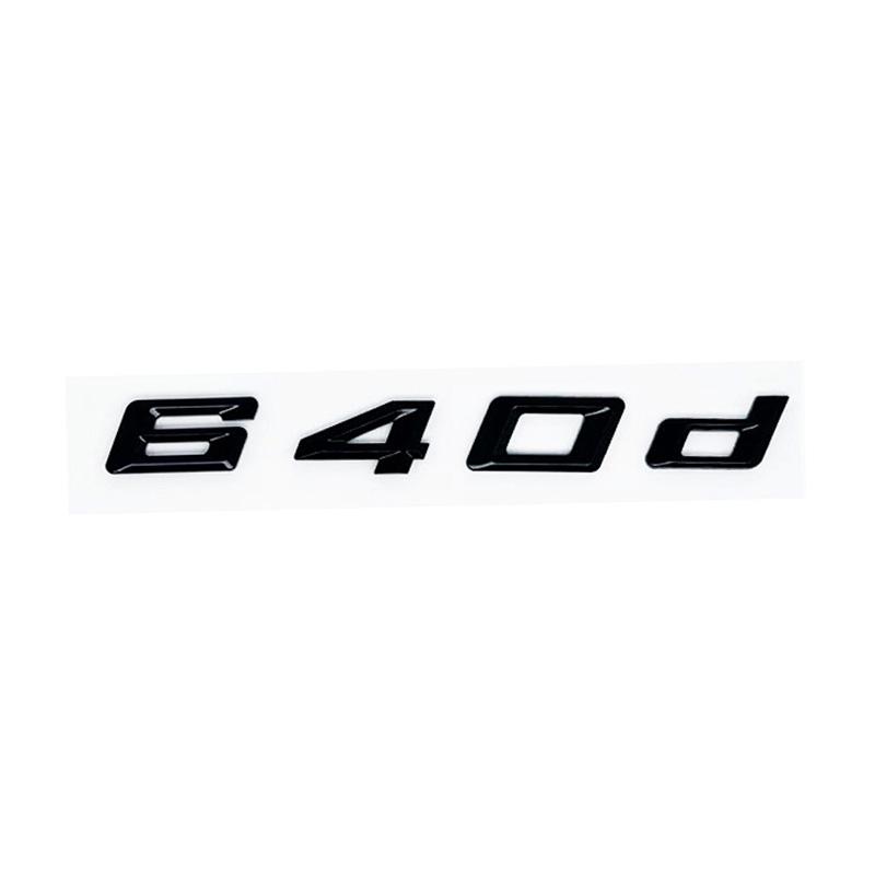 New ABS Alphanumeric Trunk Emblem for BMW 6 Series E63 E64 F06 F12 F13 - 620d 625d 628d 630d 635d 640d 645d 650d Logo Sticker