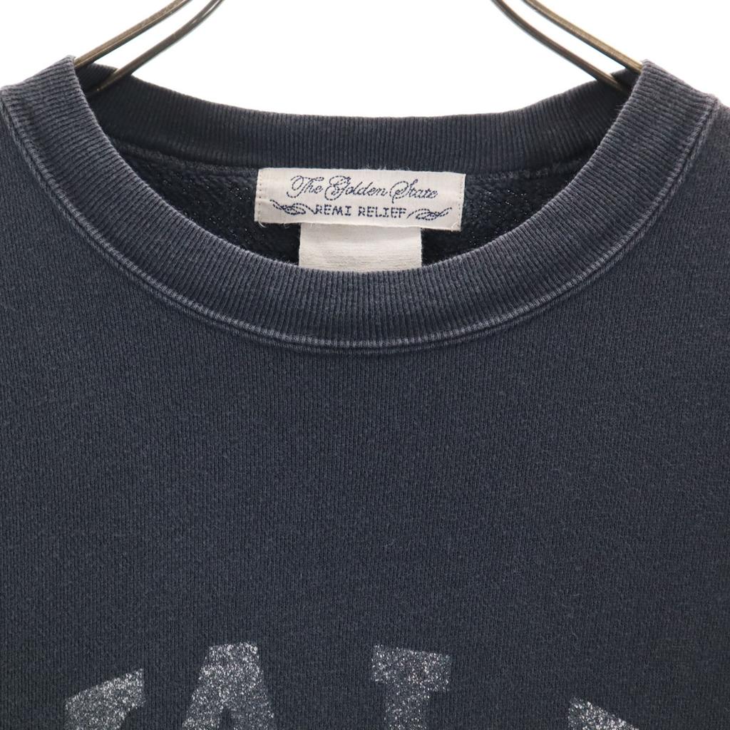 REMI RELIEF made in Japan Long sleeve sweat trainer F gray Men's Used