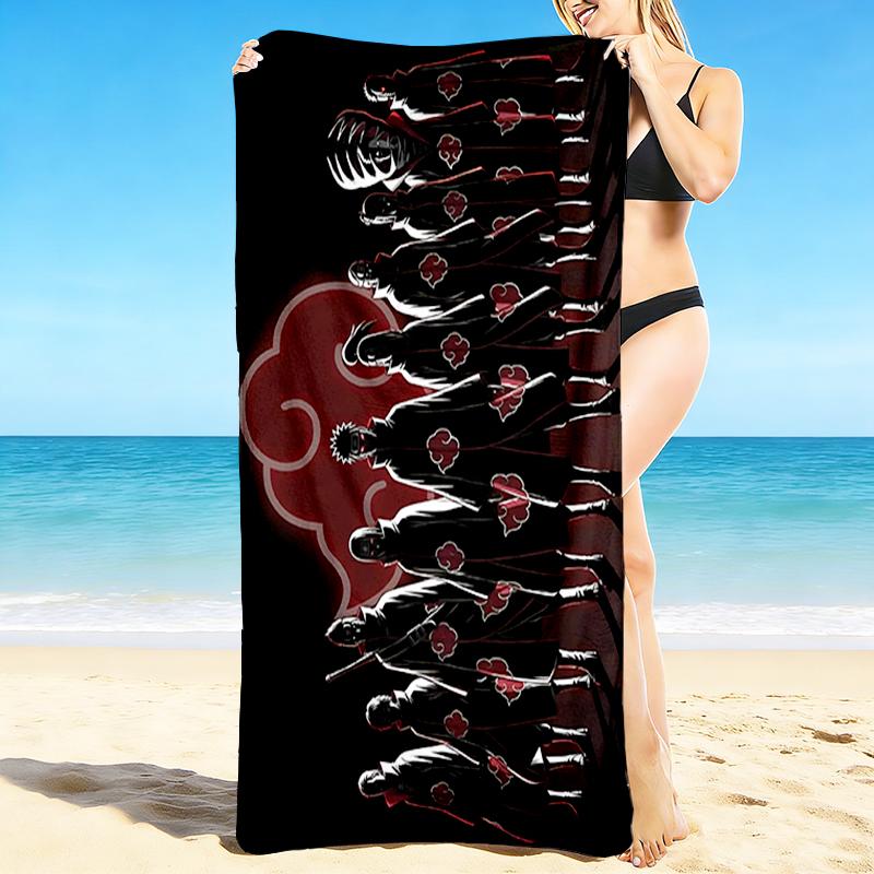 1Pc Akatsuki Lineup Beach Towel Quick Dry Multiuse For Beach Pool Gym Yoga Home Travel Christmas Halloween Xmas Gift S1966