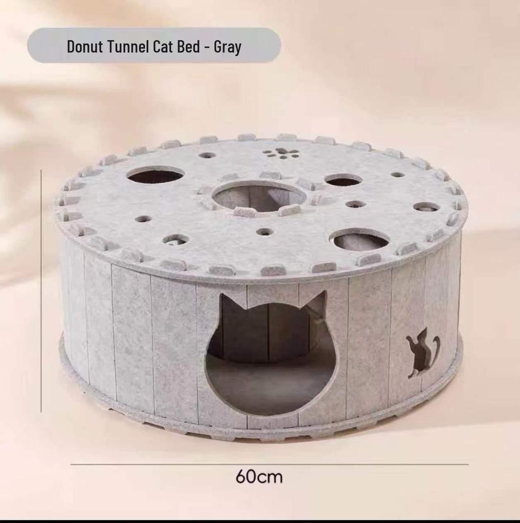 Cat Maze Tunnel & Nest: Sleep, Scratch, & Play Toy for Cats