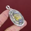 Schalenblende pendant genuine gemstone pendant 925 sterling silver pendant elegant jewelry handmade pendant engagement gifts dainty pendant
