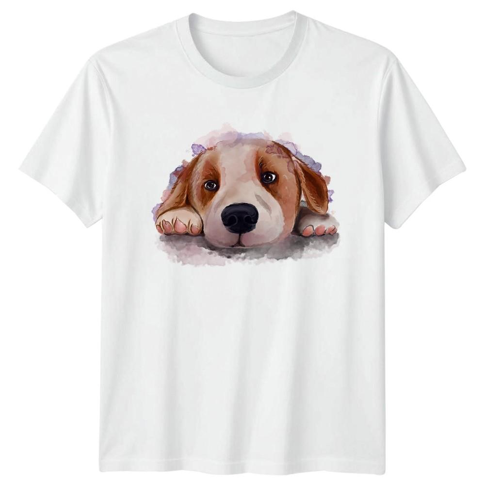 Adorable Puppy Dog Watercolor Art TShirt Puppy Lover Dog Birthday S