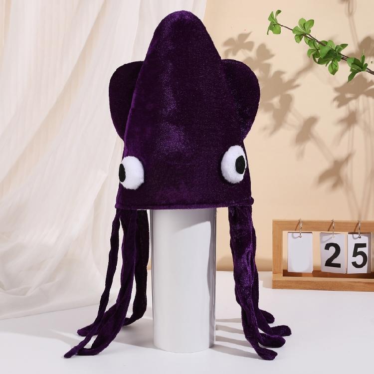 Cappello a forma di seppia Copricapo Divertente Decorazione per la Testa per Feste Eventi e Spettacoli Teatrali Maschera per la Testa di Halloween