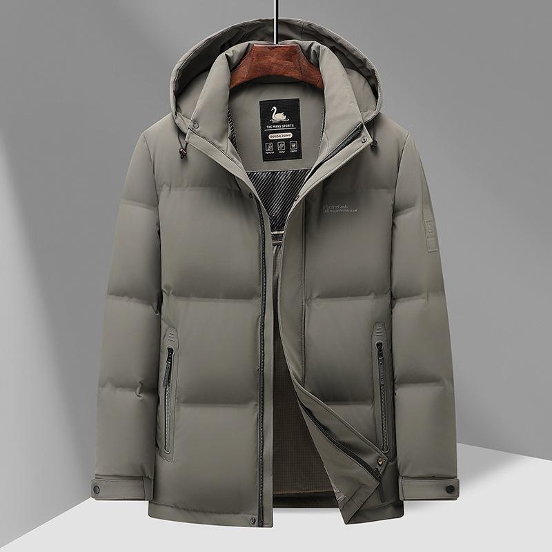 Winter Men's Hooded Down Jacket In Detachable Hat Collar Down Jacket Men's Jacket
