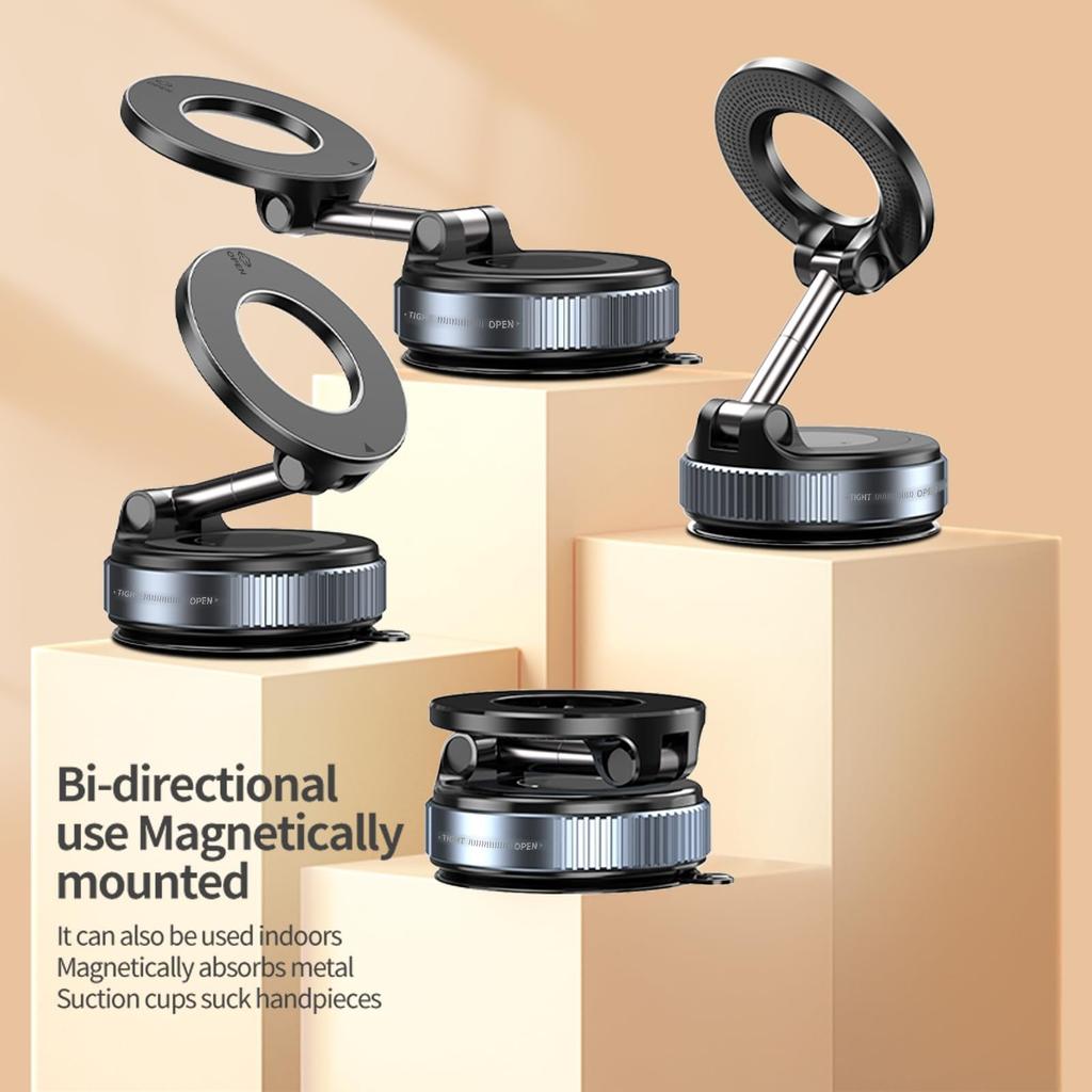 New Rotating Vacuum Magnetic Car Phone Holder Lazy Folding Car Suitable For Multiple Scenes